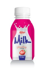 330ml PP bottle  Strawberry Flavor Milk